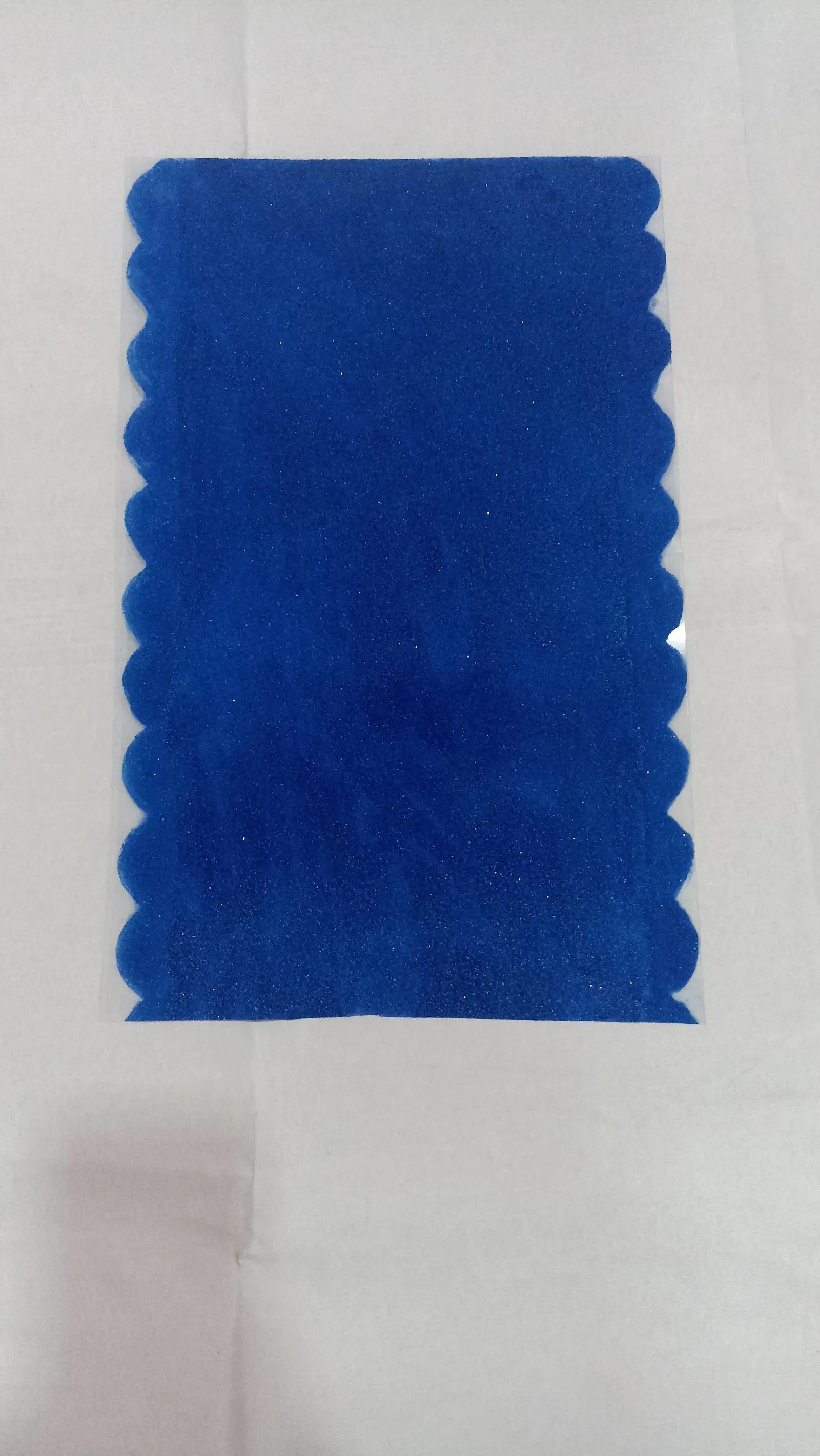 Background – Blue Scalloped Base Patch Rangoli — image 1