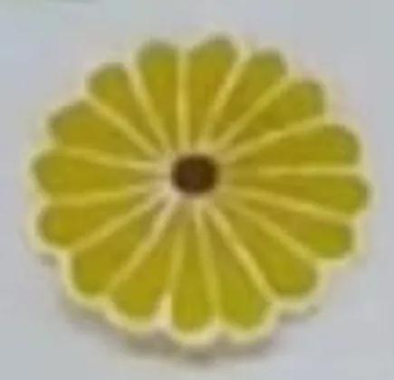 Yellow Flower Patch Rangoli (per piece) — image 1