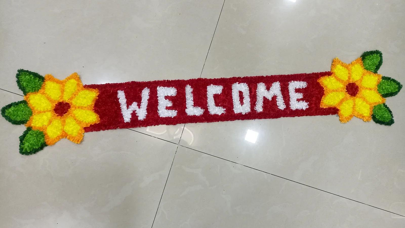 Welcome Woolen Rangoli Strip (Umbarpatti)