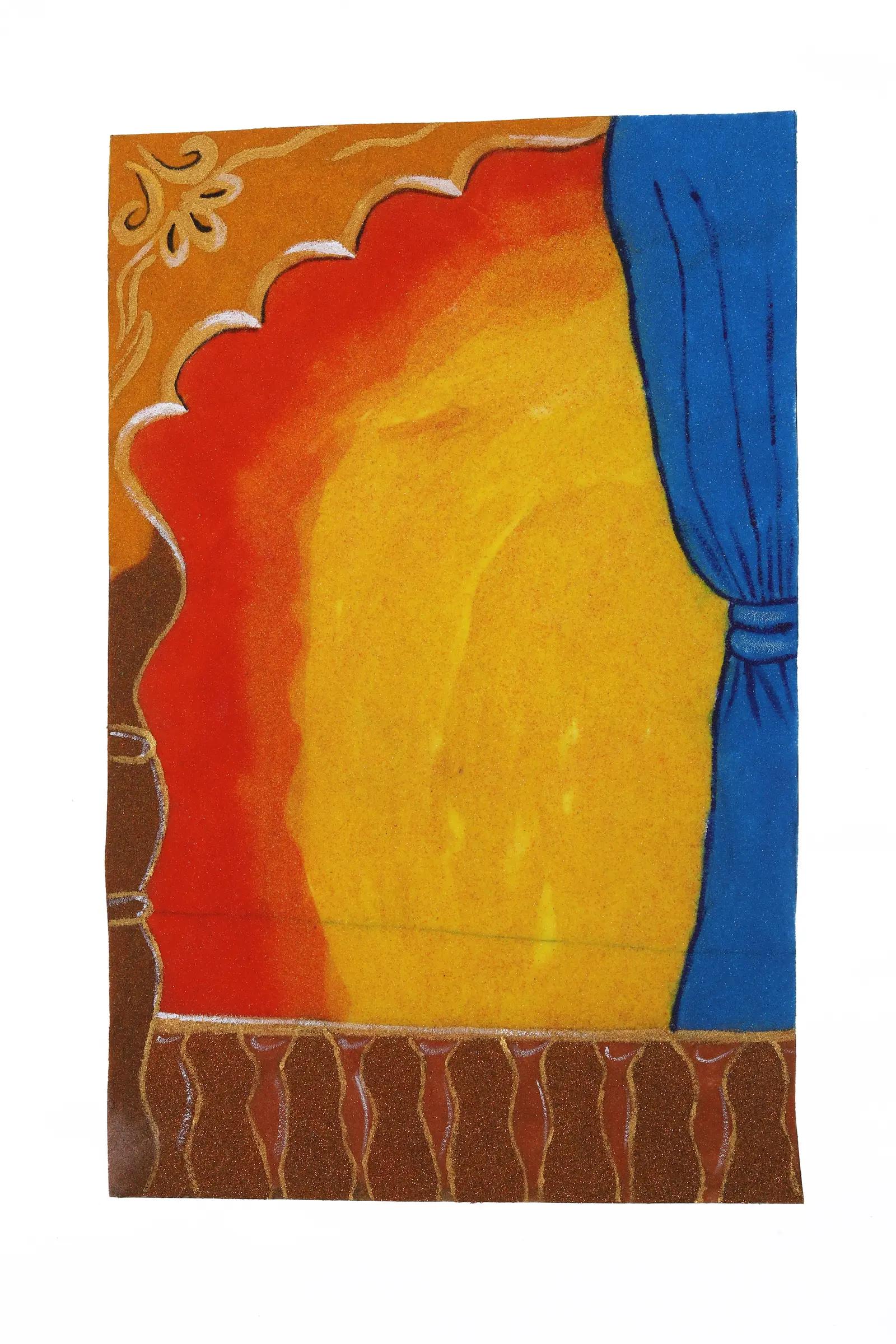 Window Scene Backdrop Patch Rangoli — image 1