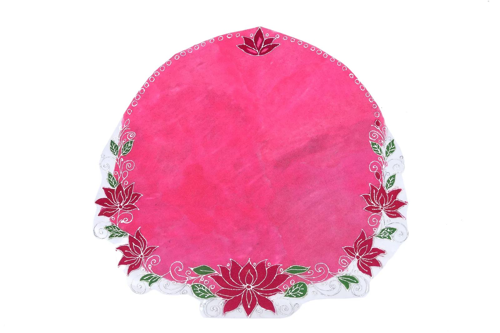 Pink Round Patch Rangoli with Kneeling Woman & Shubh Dipawali – Mix & Match Set — image 2